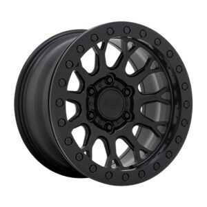 1785BJA(BAJA) beadlock) 17X8.5 6X139.7 ET00 CB112.1 MATTE BLACK W/ MACHINED FACE
