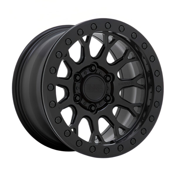 1785BJA(BAJA) beadlock) 17X8.5 6X139.7 ET00 CB112.1 MATTE BLACK W/ MACHINED FACE