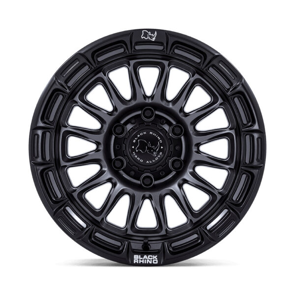 BR025 RIVAL 17X9 6X139.7 ET01 CB106.1 MATTE GUNMETAL W/ MATTE BLACK LIP - Image 6