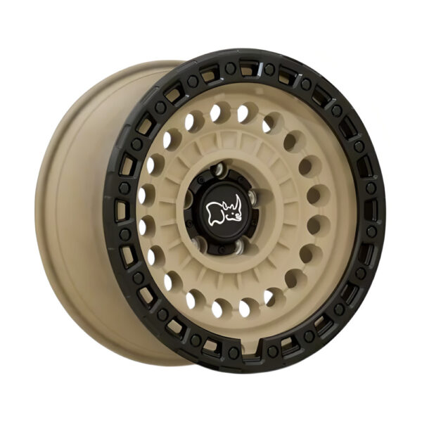 1785STN (SENTINEL) 17X8.5 5X127 ET-18 CB71.5 DESERT SAND W/BLACK LIP EDGE