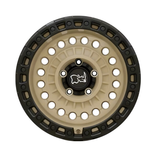 1785STN (SENTINEL) 17X8.5 5X127 ET-18 CB71.5 DESERT SAND W/BLACK LIP EDGE - Image 2