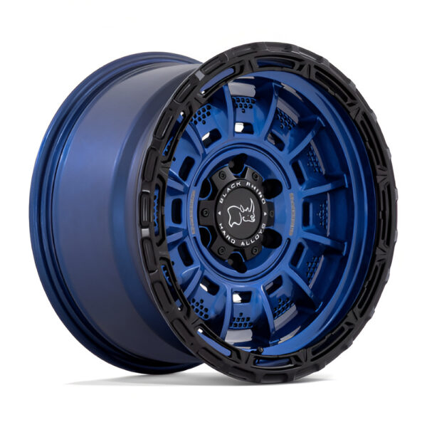 BR002(LEGION) 17X9 5X127 ET-12 CB71.5 COBALT BLUE W/ BLACK LIP