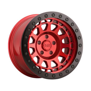 1785PRM (PRIMM beadlock) 17X8.5 5X127 ET-38 CB71.6 CANDY RED W/ BLACK RING