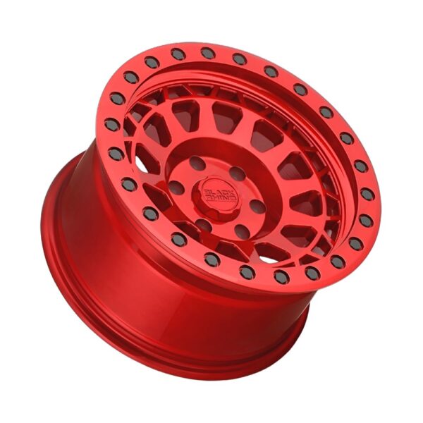 1790PRM (PRIMM) 17X9 6X139.7 ET00 CB112.1 CANDY RED W/ BLACK BOLTS - Image 3