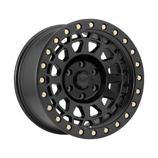 1895PRM (PRIMM) 18X9.5 6X139.7 ET12 CB112.1 MATTE BLACK/BRASS BOLTS
