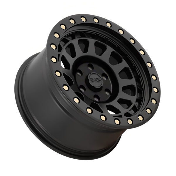 1895PRM (PRIMM) 18X9.5 6X139.7 ET12 CB112.1 MATTE BLACK/BRASS BOLTS - Image 3