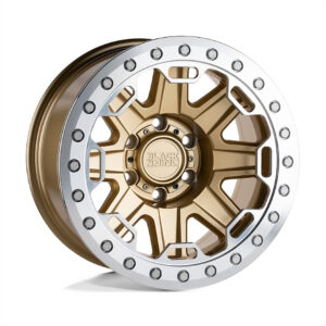 1785RFT(RIFT beadlock) 17X8.5 5X127 ET-38 CB71.5 M-GOLD W/ MACHINED RING