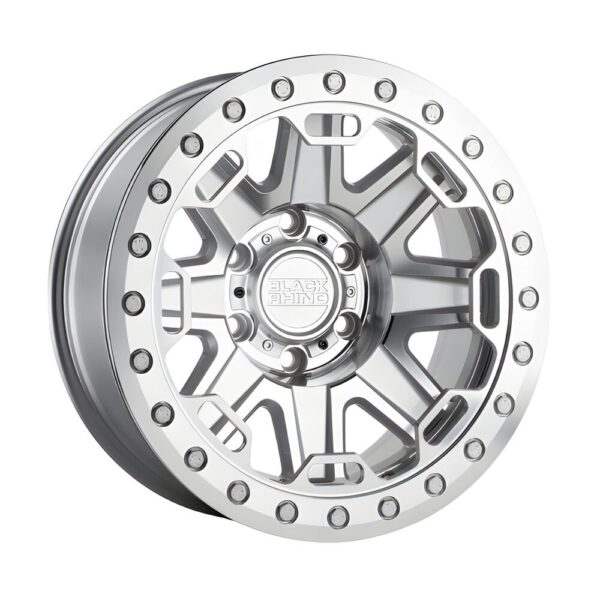 1785RFT (RIFT beadlock) 17X8.5 6X139.7 ET-30 CB112.1 SILVER W/ MIRROR FACE - Image 4