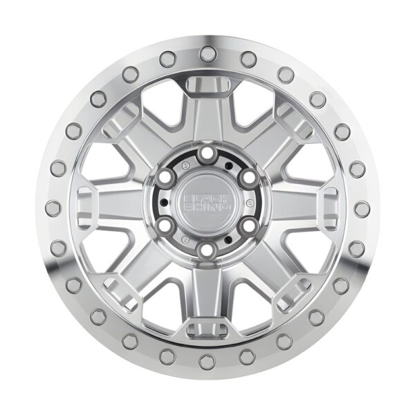 1785RFT (RIFT beadlock) 17X8.5 6X139.7 ET-30 CB112.1 SILVER W/ MIRROR FACE - Image 5