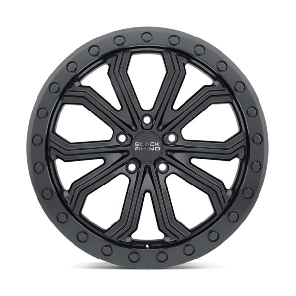2210TBC(TRABUCO) 22X10 5X130 ET35 CB84.1 MATTE BLACK W/ BLACK BOLTS - Image 2