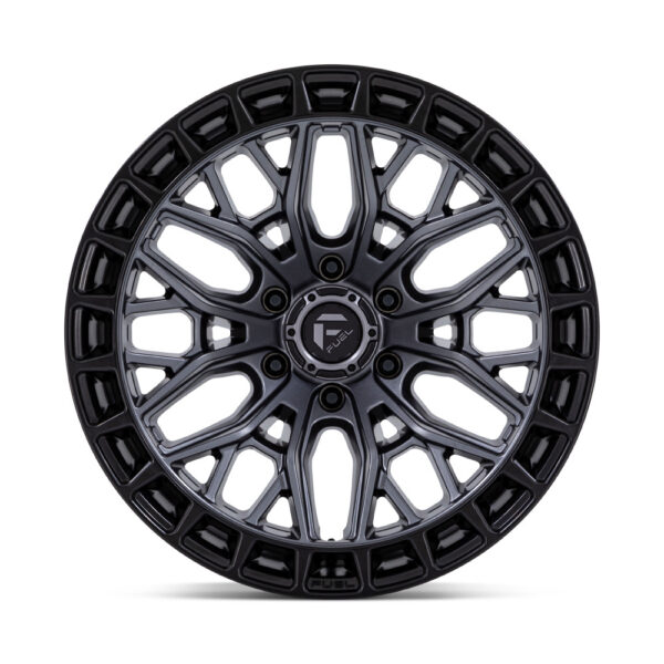 FC869 SIGMA 17X9 5X127 ET-12 CB71.5 MATTE GUNMETAL W/ MATTE BLACK RING - Image 2