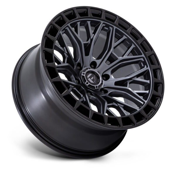 FC869 SIGMA 17X9 5X127 ET-12 CB71.5 MATTE GUNMETAL W/ MATTE BLACK RING - Image 3