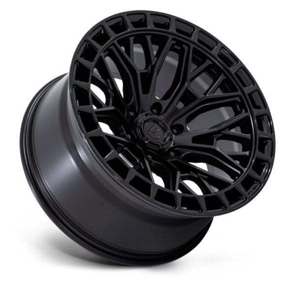 FC869 SIGMA 20X9 6X139.7 ET01 CB106.1 MATTE BLACK W/GLOSS BLACK LIP - Image 3