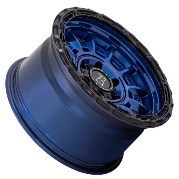 BR002(LEGION) 17X9 5X127 ET-12 CB71.5 COBALT BLUE W/ BLACK LIP - Image 3