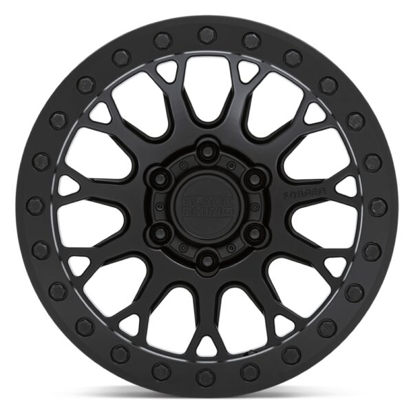 1785BJA(BAJA) beadlock) 17X8.5 6X139.7 ET00 CB112.1 MATTE BLACK W/ MACHINED FACE - Image 2