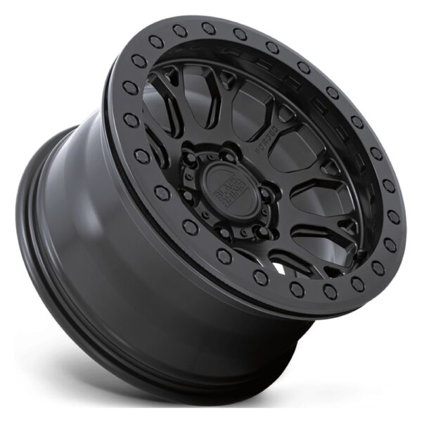 1785BJA(BAJA) beadlock) 17X8.5 6X139.7 ET00 CB112.1 MATTE BLACK W/ MACHINED FACE - Image 6