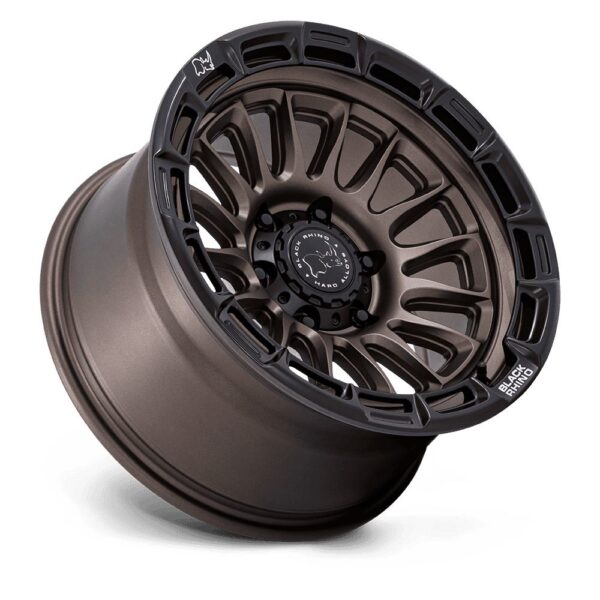 BR025 RIVAL 17X8.5 6X135 ET10 CB87.1 BURNT BRONZE W/ MATTE BLACK LIP - Image 3