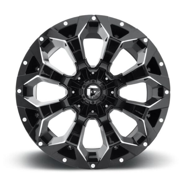 D576 ASSAULT 20X9 6X135/6X139.7 ET1 CB106.1 GLOSS BLACK MILLED - Image 2