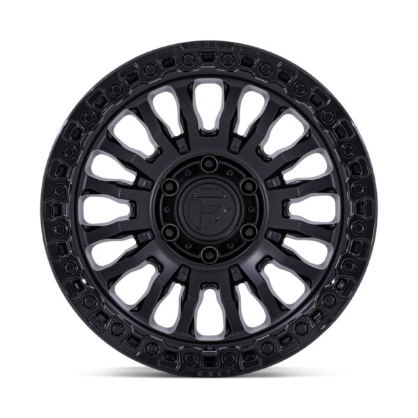 FC857 RINCON 18X9 6X139.7 ET-12 CB106.1 MATTE BLACK / GLOSS BLACK RING - Image 2