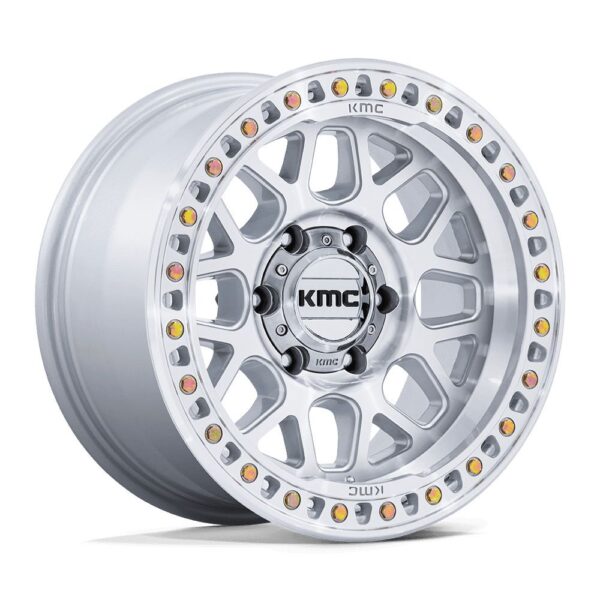 KM549 GRS 17X9 6X139.7 ET00 CB106.1 GLOSS SILVER/MACH FACE