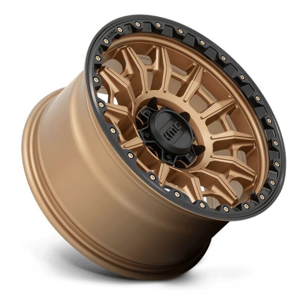 KM547 CARNAGE 17X9 6X139.7 ET00 CB106.1 MATTE BRONZE W/BLK LIP - Image 3