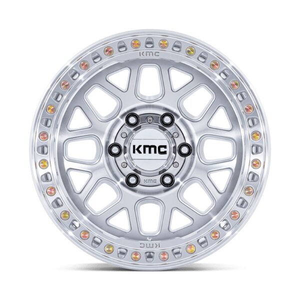 KM549 GRS 20X9 8X170 ET18 CB125.1 GLOSS SILVER/MACH FACE - Image 3