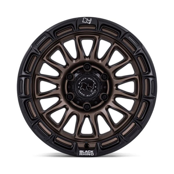 BR025 RIVAL 17X8.5 6X135 ET10 CB87.1 BURNT BRONZE W/ MATTE BLACK LIP - Image 2