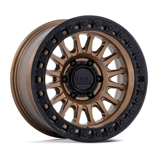KM552 IMS 17X8.5 6X135 ET-10 CB87.1 MATTE BRONZE W/GLOSS BLACK RING