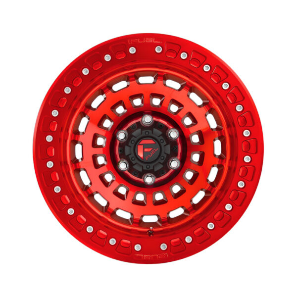D100 ZEPHYR(beadlock) 17X9 6X139.7 ET-15 CB106 CANDY RED - Image 2