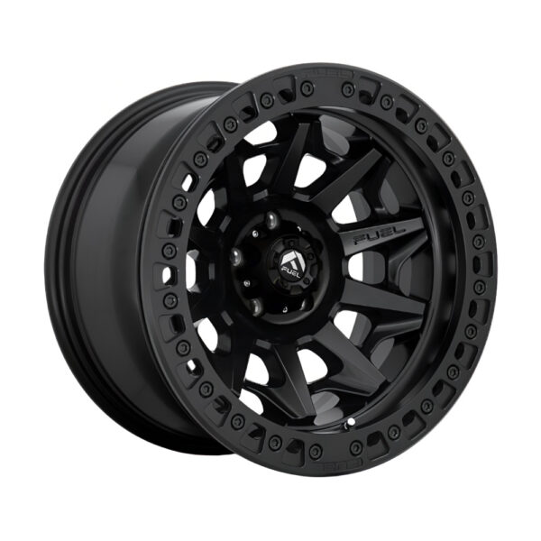 D114 COVERT(beadlock) 17X9 5X150 ET-15 CB110.2 MATTE BLACK / MATTE BLACK RING