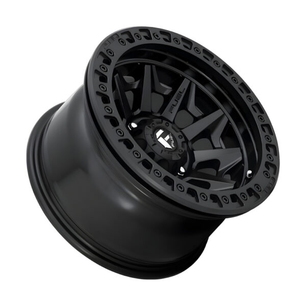 D114 COVERT(beadlock) 17X9 5X150 ET-15 CB110.2 MATTE BLACK / MATTE BLACK RING - Image 3