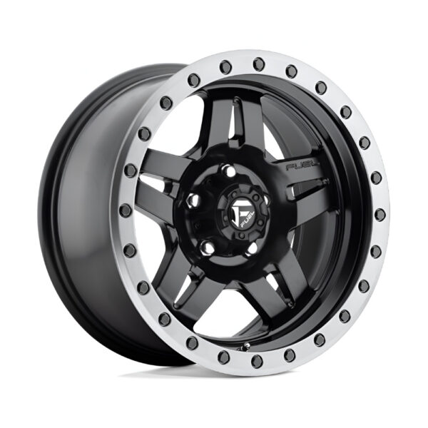 D557 ANZA 15X8 5X114.3 ET-18 CB72.6 MATTE BLACK / ANTHRACITE RING
