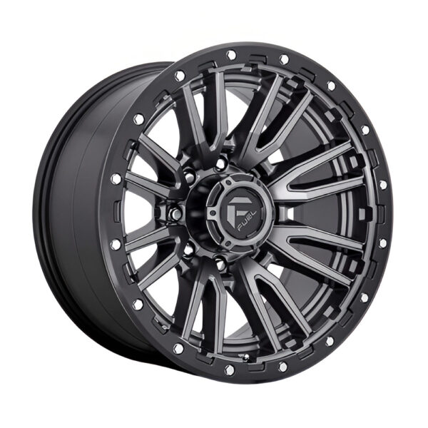 D680 REBEL 20X9 8X165.1 ET01 CB125.1 MATTE ANTHRACITE / BLACK LIP