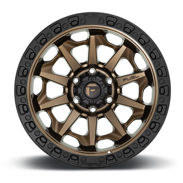 D696 COVERT 18X9 6X139.7 ET-12 CB106.1 MATTE BRONZE/ BLACK LIP - Image 2