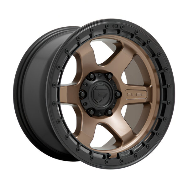 D751 BLOCK 17X9 5X127 ET-12 CB71.5 MATTE BRONZE /BLACK RING