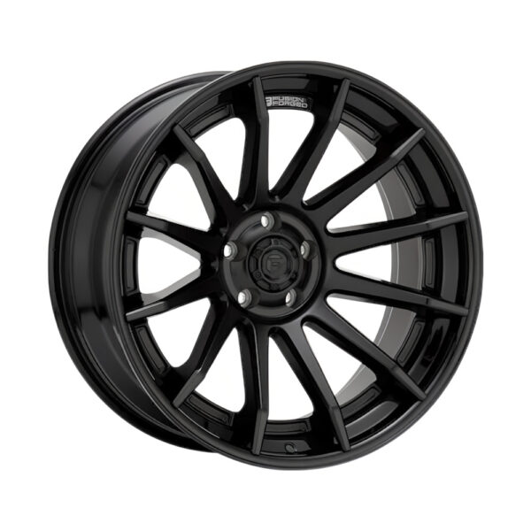 FC403 BURN 22X12 5X127 ET-44 CB71.5 MATTE BLACK W/GLOSS BLACK LIP