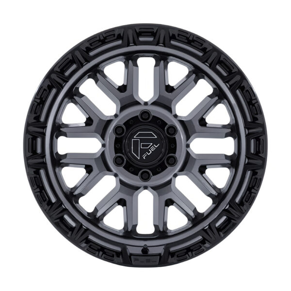 FC890 RAIL 17X9 6X139.7 ET01 CB106.1 GLOSS GUNMETAL/GLOSS BLK LIP - Image 5