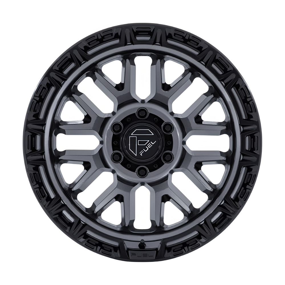 FC890 RAIL 17X9 6X139.7 ET01 CB106.1 GLOSS GUNMETAL/GLOSS BLK LIP - Image 2