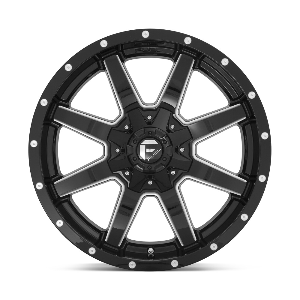 D538 MAVERICK 17X6.5 8X165.1 ET-140 CB125.1 MATTE BLACK MILLED - Image 2