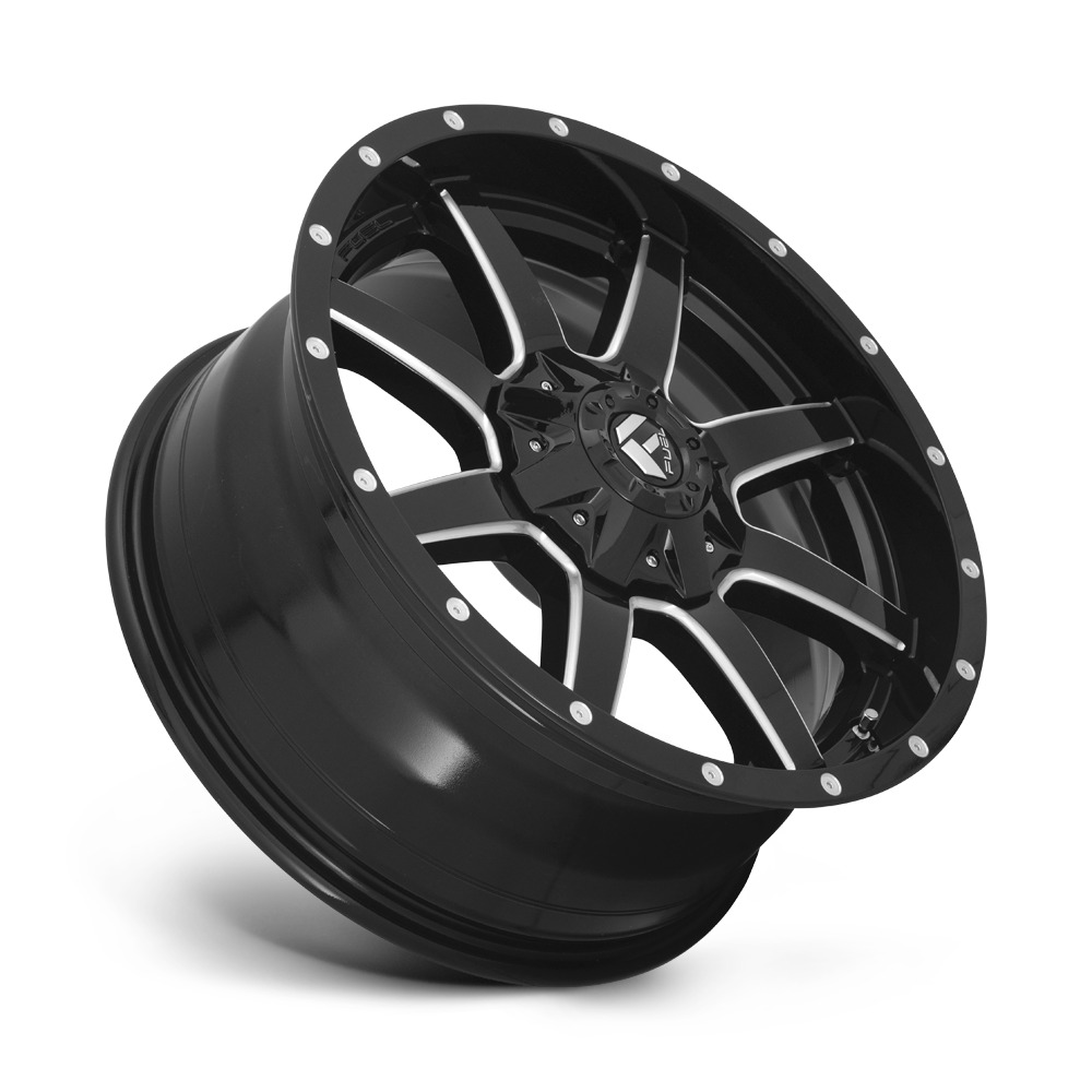 D538 MAVERICK 17X6.5 8X165.1 ET-140 CB125.1 MATTE BLACK MILLED - Image 3