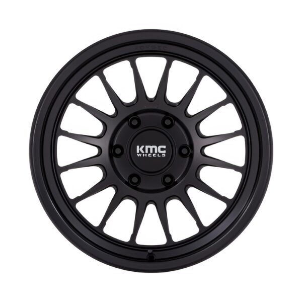 KM447 IMPACT FORGED MONOBLOCK 17X8.5 6X135 ET0 CB87.1 SATIN BLACK - Image 2