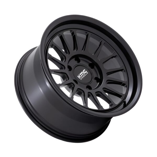 KM447 IMPACT FORGED MONOBLOCK 17X8.5 6X135 ET0 CB87.1 SATIN BLACK - Image 3
