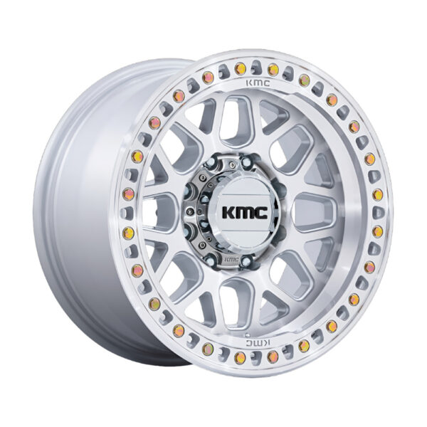 KM549 GRS 20X9 8X165.1 ET18 CB125.1 GLOSS SILVER/MACH FACE