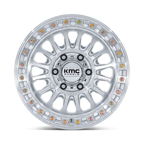 KM552 IMS 18X9 6X139.7 ET00 CB106.1 GLOSS SILVER MACHINED FACE - Image 6