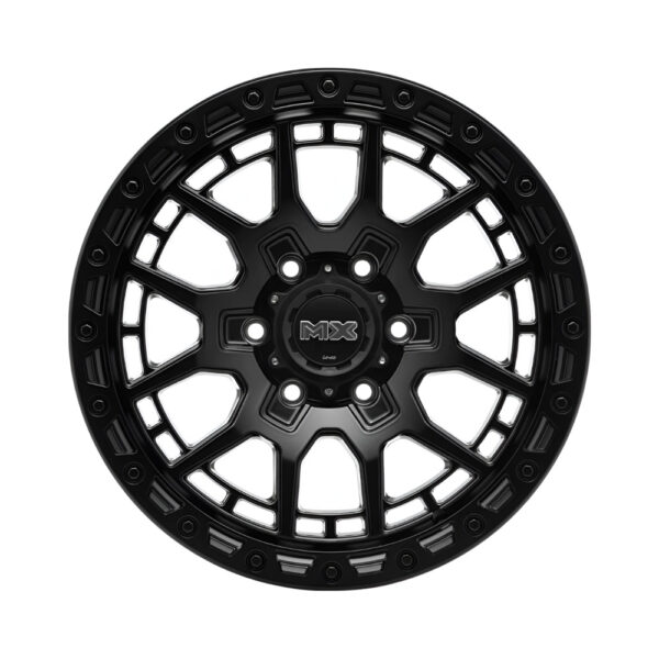 MX-GRAVEL(M0G) 16X8.5 6X114.3 ET00 CB66.1 SATIN BLACK - Image 2
