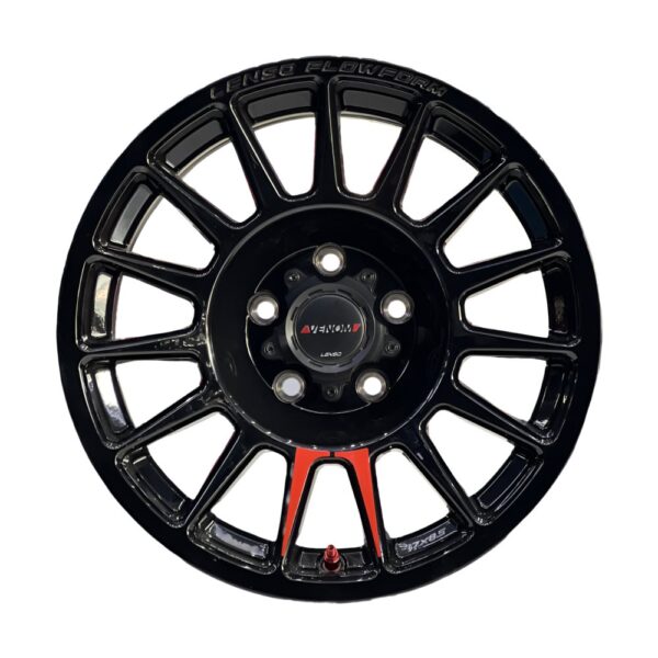 VENOM-8(VN8) 17X8.5 5X127 ET-12 CB71.5 BKW (BLACK) - Image 2
