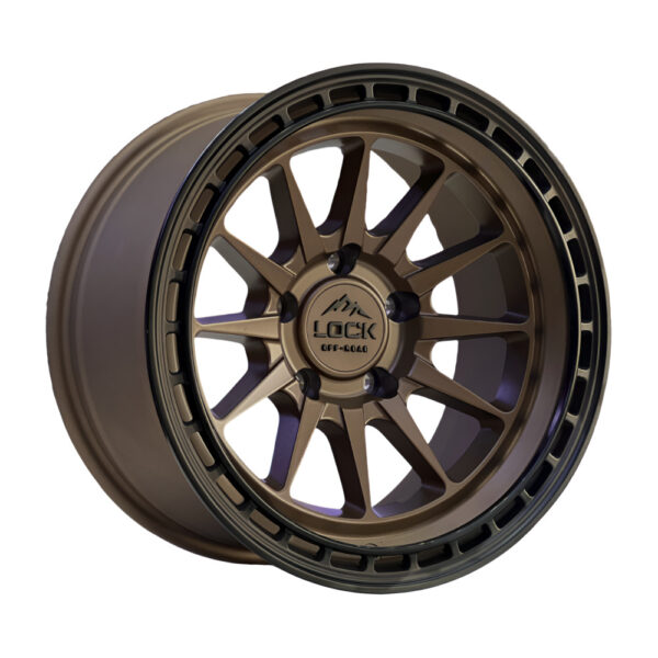 BAJA 17X9 5X127 ET-12 CB71.5 MATTE DESERT BRONZE/MATTE BLACK RING