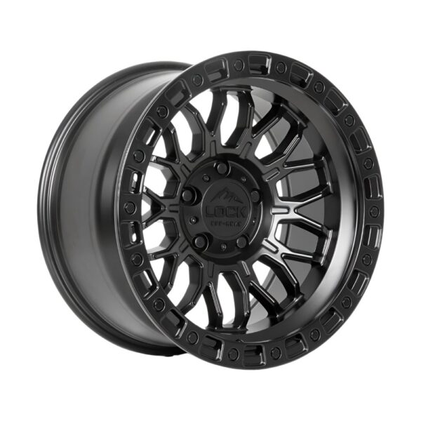 COMBAT 17X9 5X127 ET-12 CB 71.5 MATTE BLACK / MATTE BLACK RING