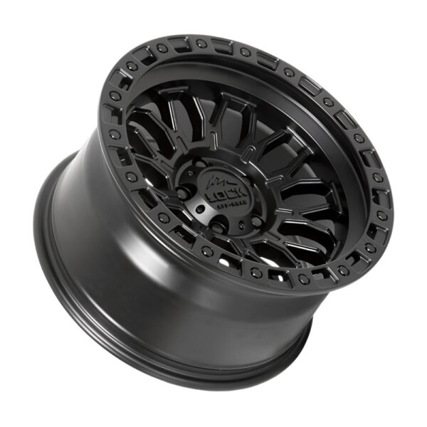 COMBAT 17X9 5X127 ET-12 CB 71.5 MATTE BLACK / MATTE BLACK RING - Image 3