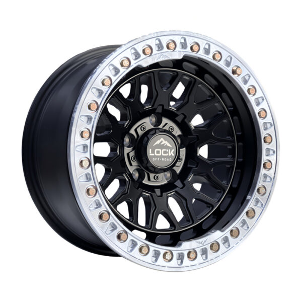 INVADER (FORGED beadlock) 17X9 5X127 ET-38 CB71.5 MATTE BLACK